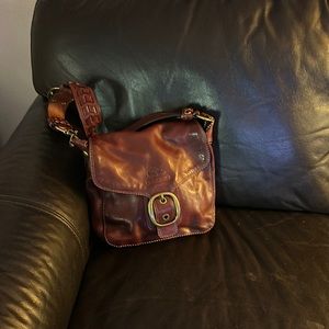 Coach burgundy brown satchel